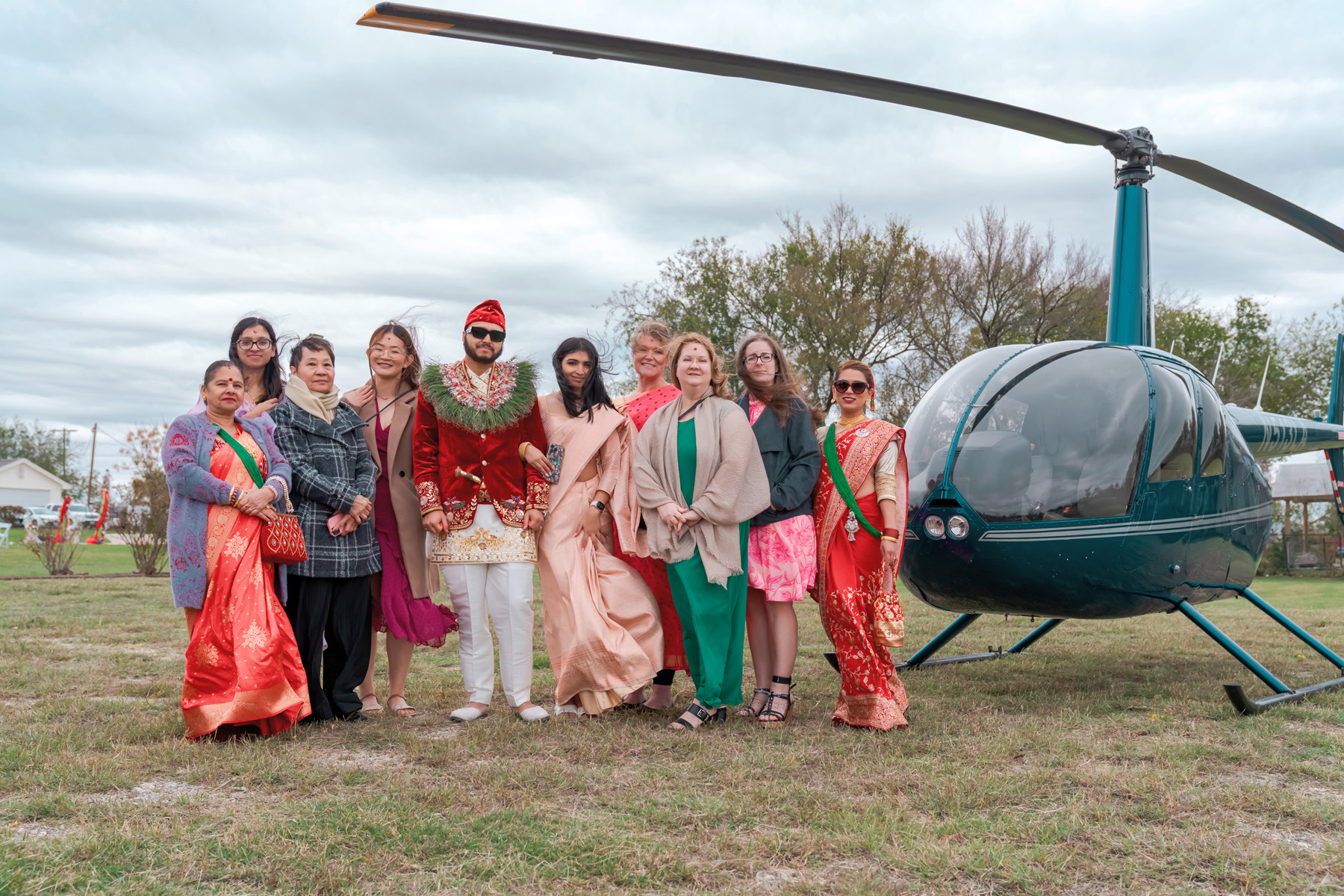 Luxury Helicopter Wedding